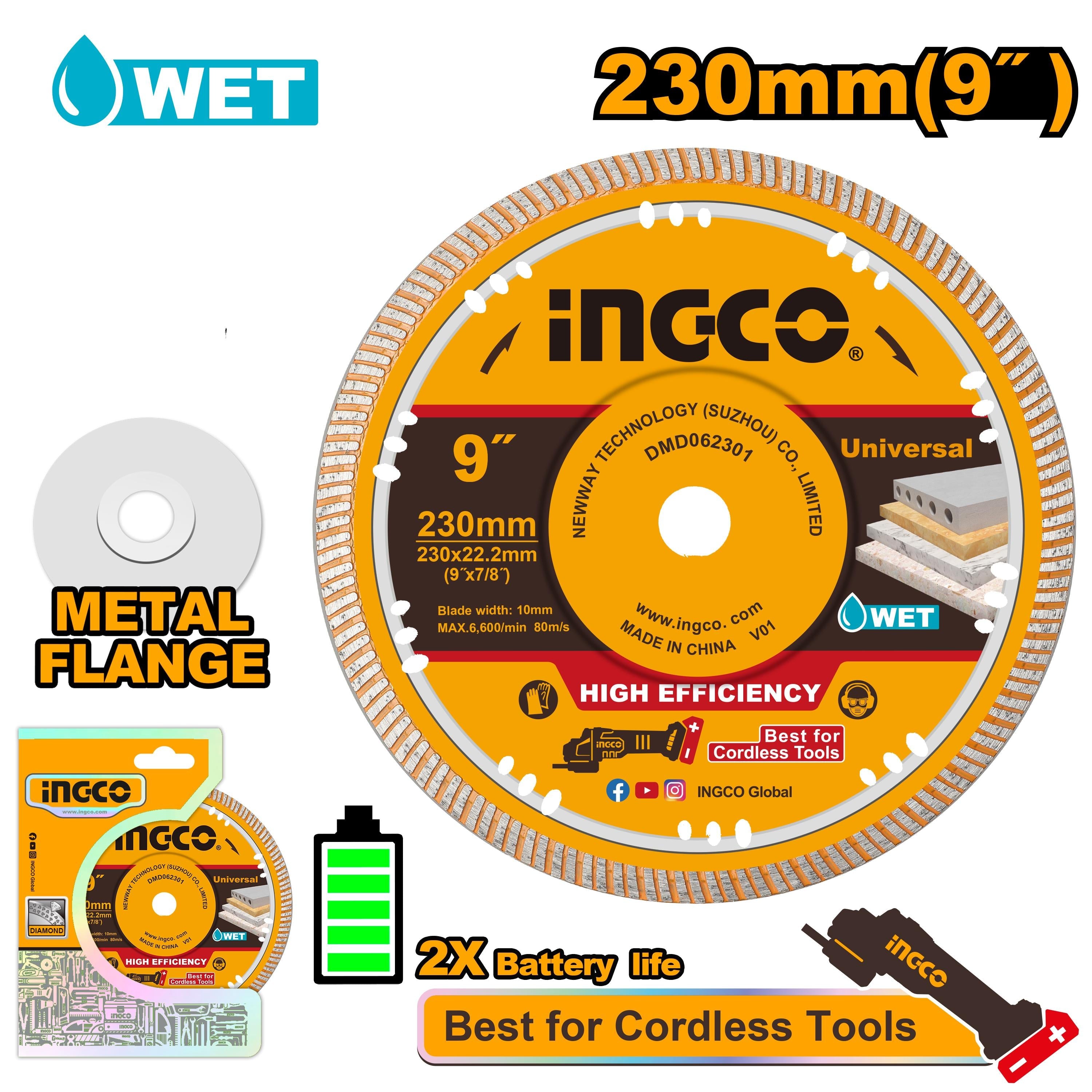 Ingco 230mm Ultrathin Diamond Disc | DMD062301 Ingco